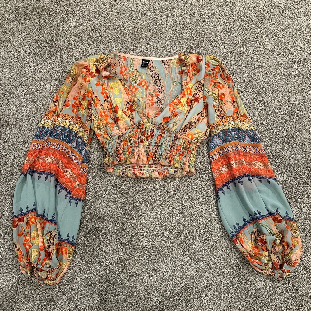 SHEIN Multicolor Boho Blouse